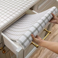 White Square Shelf and Drawer Liner 23 in x 10 ft - Strong Grip