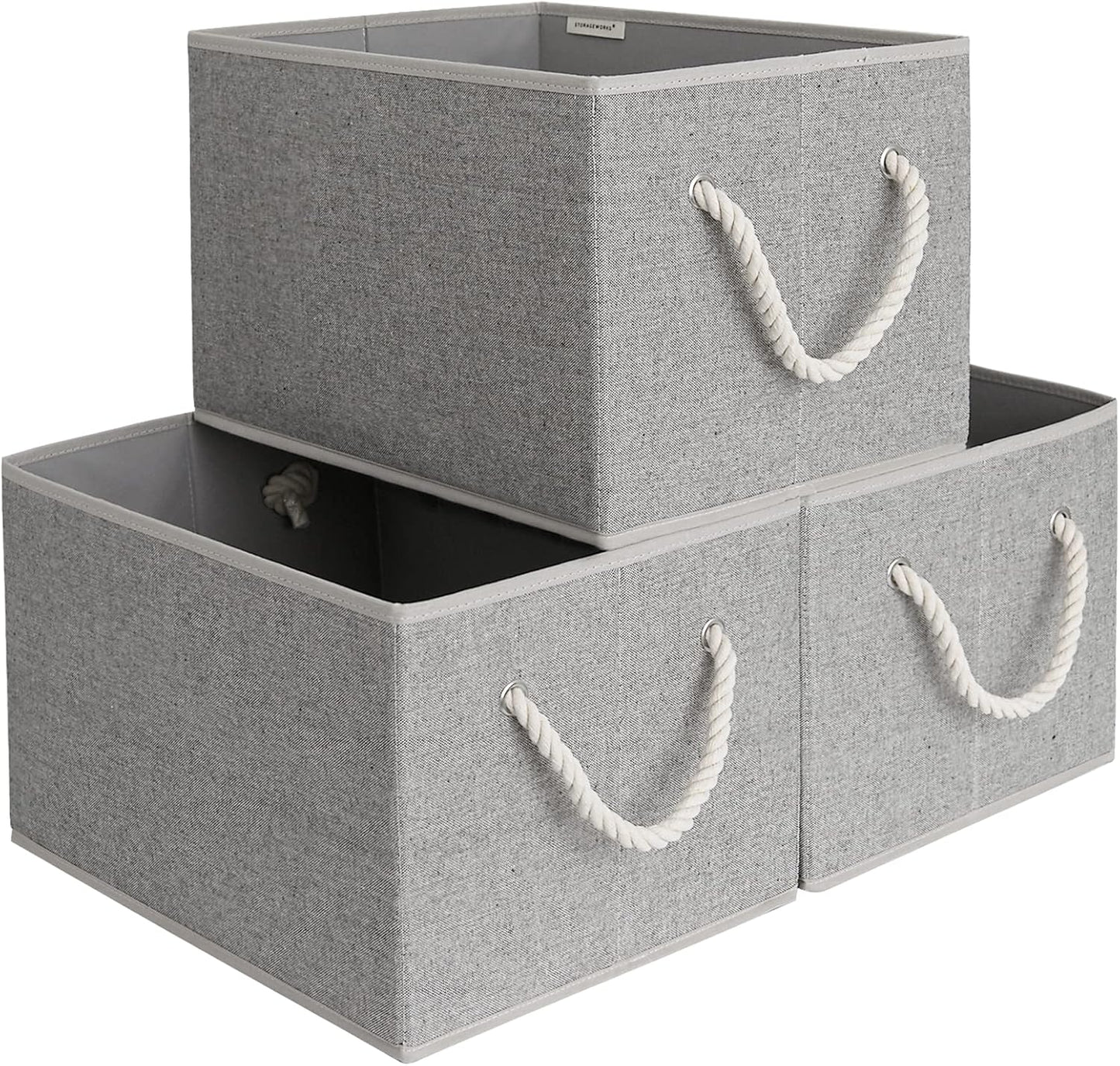 Extra Large Foldable Fabric Storage Baskets for Organizing