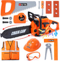 Skirtoy Toy Chainsaw for Kids Pretend Play Tool Set - Safe STEM Play