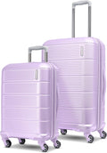 Lavender 2PC Stratum Hardside Luggage Set 20/24 - Expandable Spinner