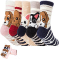 ICEIVY 5 Pair Fuzzy Cozy Socks for Women - Warm Comfy Home Socks
