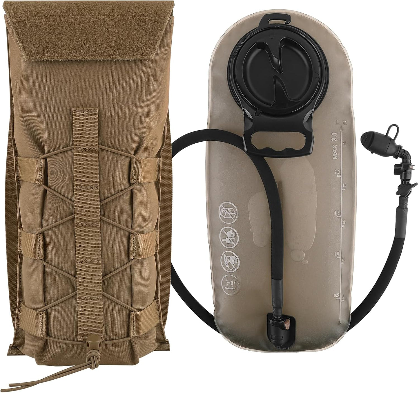 Tactical Hydration Pack by PETAC GEAR for Outdoor Adventures