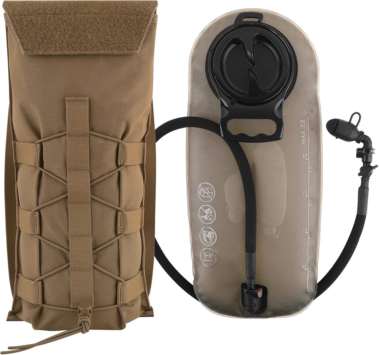 Tactical Hydration Pack by PETAC GEAR for Outdoor Adventures