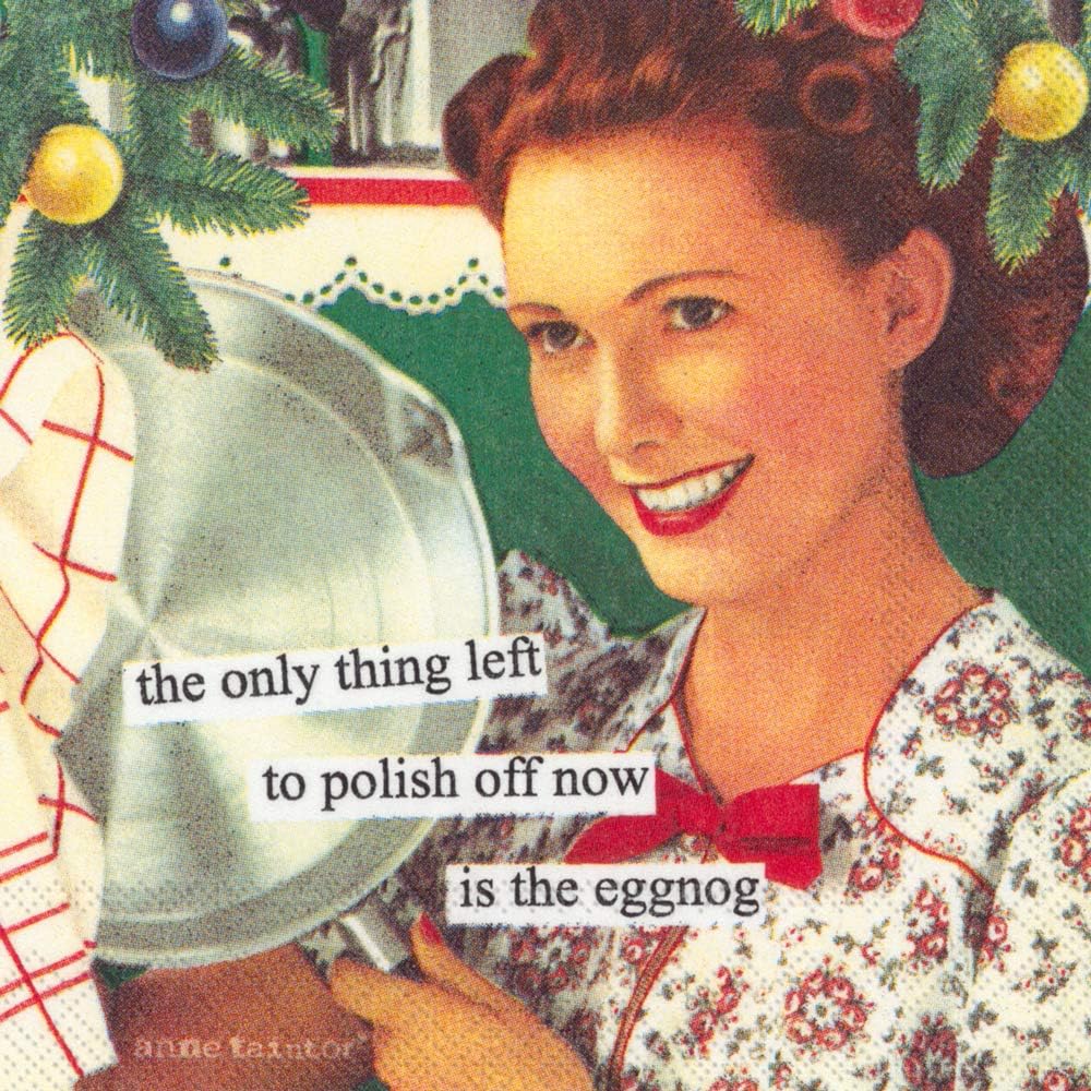 Anne Taintor Eggnog Cocktail Napkins, 20ct - 5x5-Inch
