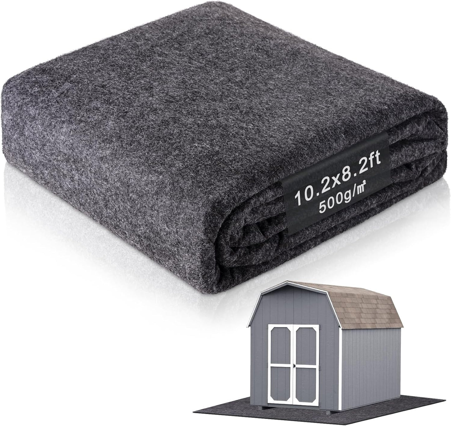 10.2 x 8.2 ft Outdoor Storage Shed Floor Mat for All Needs