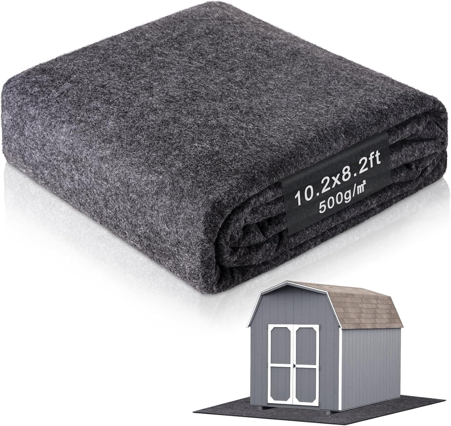 10.2 x 8.2 ft Outdoor Storage Shed Floor Mat for All Needs