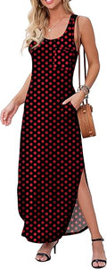 GRECERELLE Women's Sleeveless Summer Long Floral Maxi Dress