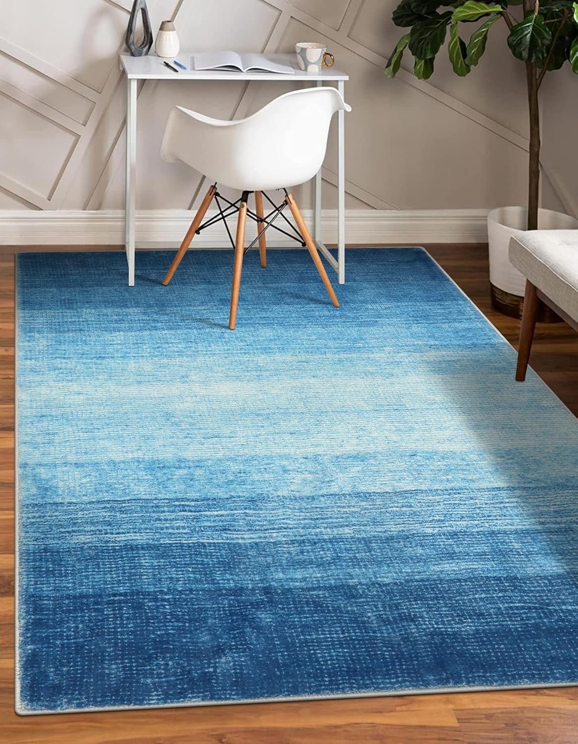 Wonnitar Modern Ombre Washable 5x7 Area Rug for Stylish Homes