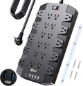 Power Strip Surge Protector 22 Outlets with 6 USB Ports - 45W Fast