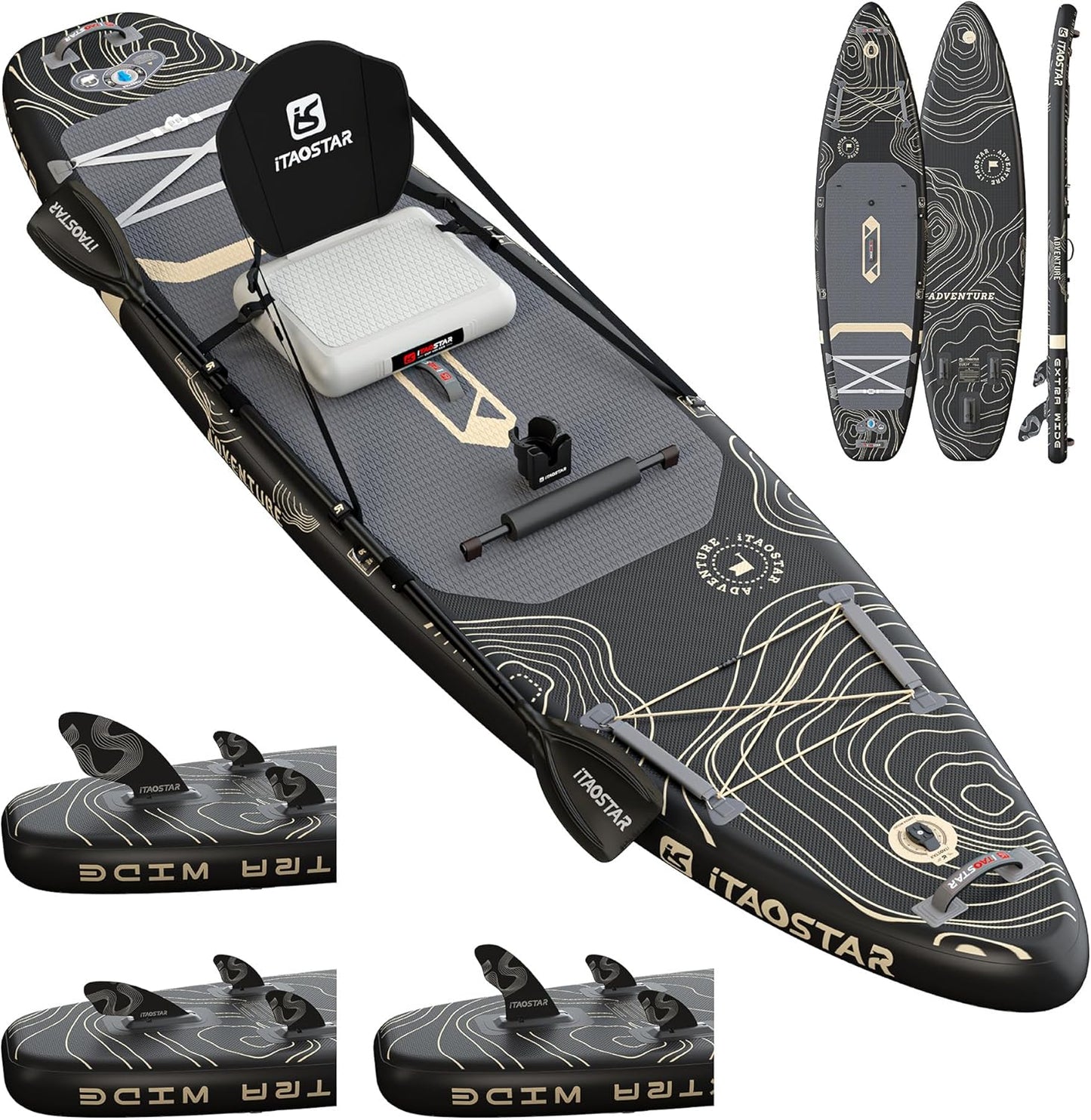 Adventure Extra Wide Paddle Board for All Skill Levels Fun
