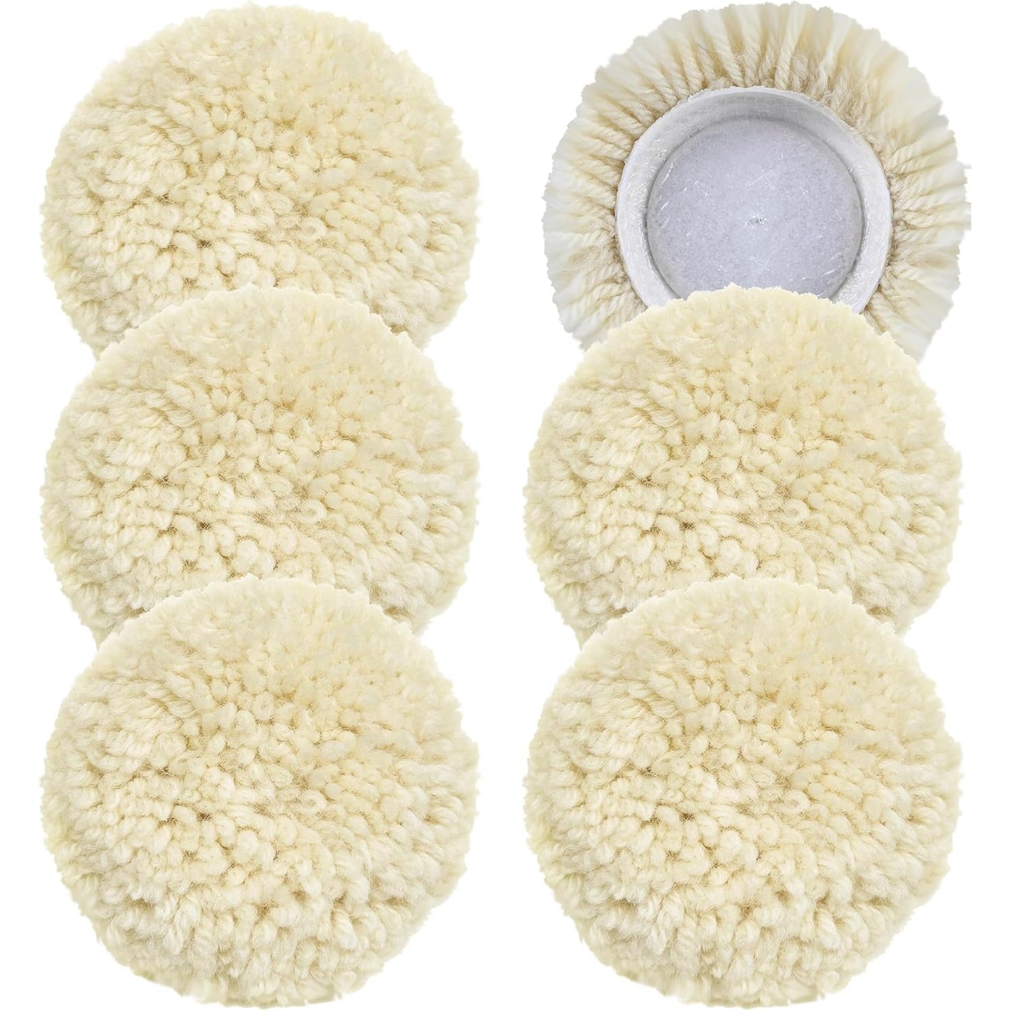 6 Inch Wool Buffing Polishing Pads for Automotive and Furniture