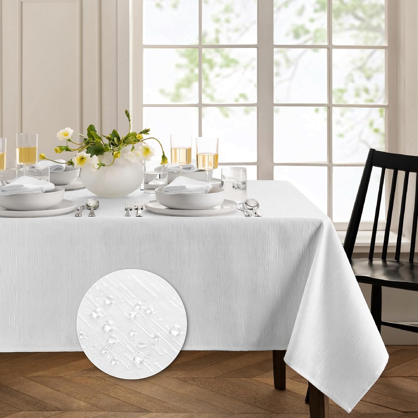 Continental Solid Texture Tablecloth for Elegant Dining Needs