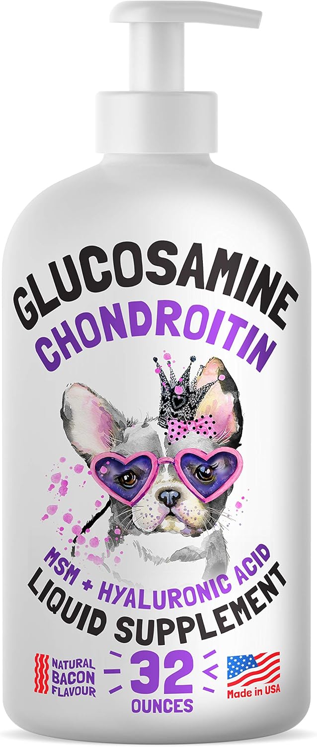Liquid Glucosamine for Dogs with Bacon Flavor for Joint Health
