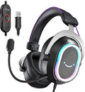 FIFINE Wired USB Gaming Headset 7.1 Surround Sound - Immersive RGB