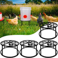 4Pcs Chicken Waterer Feeder Stand for Poultry Coop Indoor Outdoor