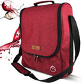 Insulated Wine 3 or 6 Bottle Carrier Tote Cooler - Travel Friendly