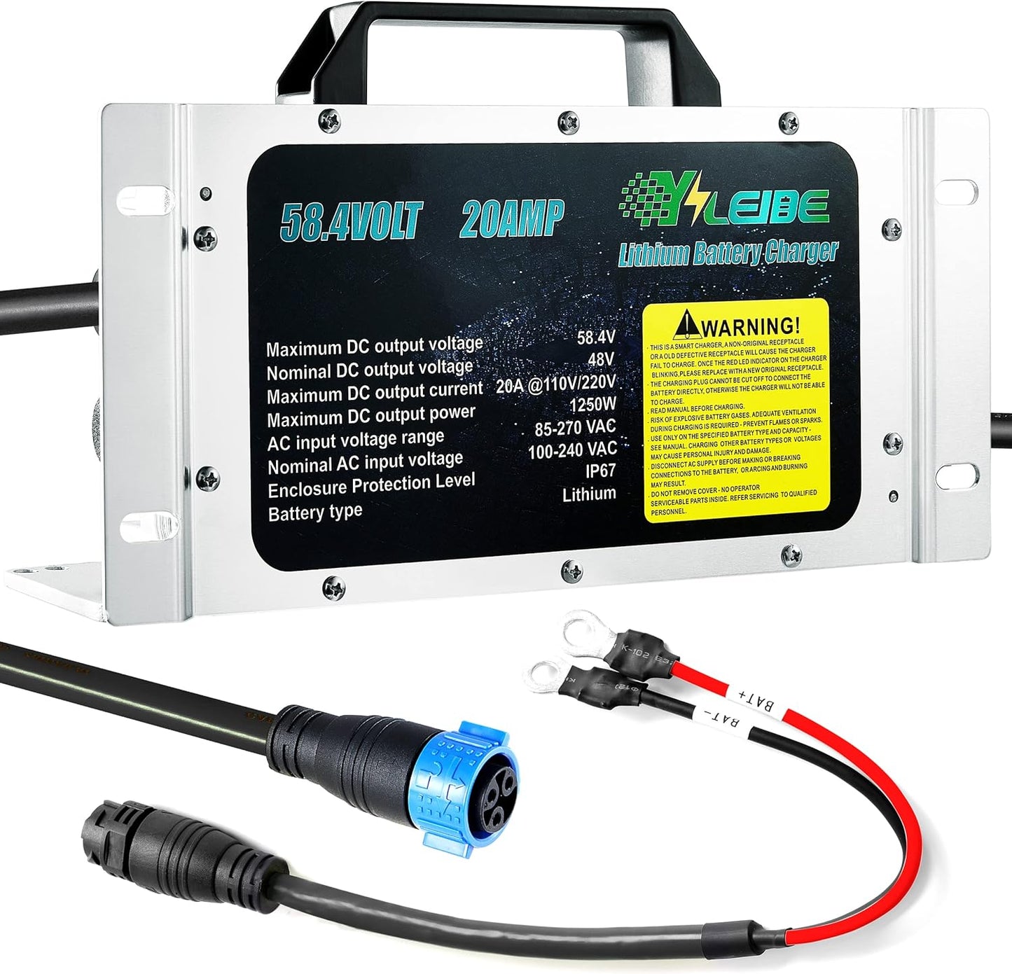 Fast Charge Golf Cart Lithium Battery On-Board Charger by YILEIDE