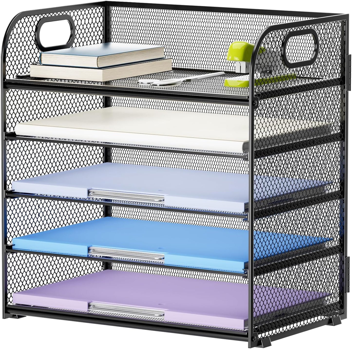 Marbrasse 5 Tier Paper Organizer: Effortless Desk Sorting