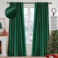 MIULEE 100% Blackout Curtains 84 in - Thermal Linen Drapes