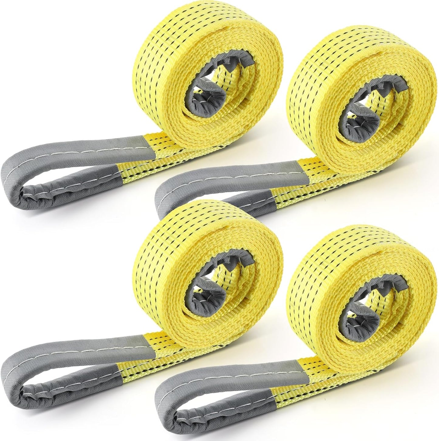 4 Pcs Heavy Duty Lift Sling Straps for Hoisting and Moving