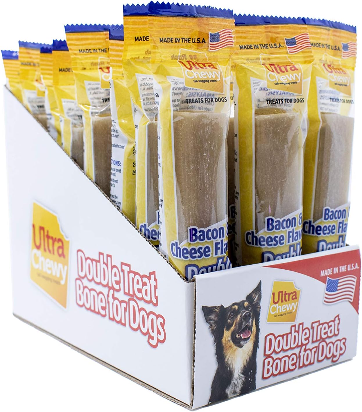Ultra Chewy Double Treat Bones for Dogs: Long-Lasting Chews