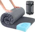 Memory Foam Camping Mattress Pad - Portable Waterproof Sleep Pad