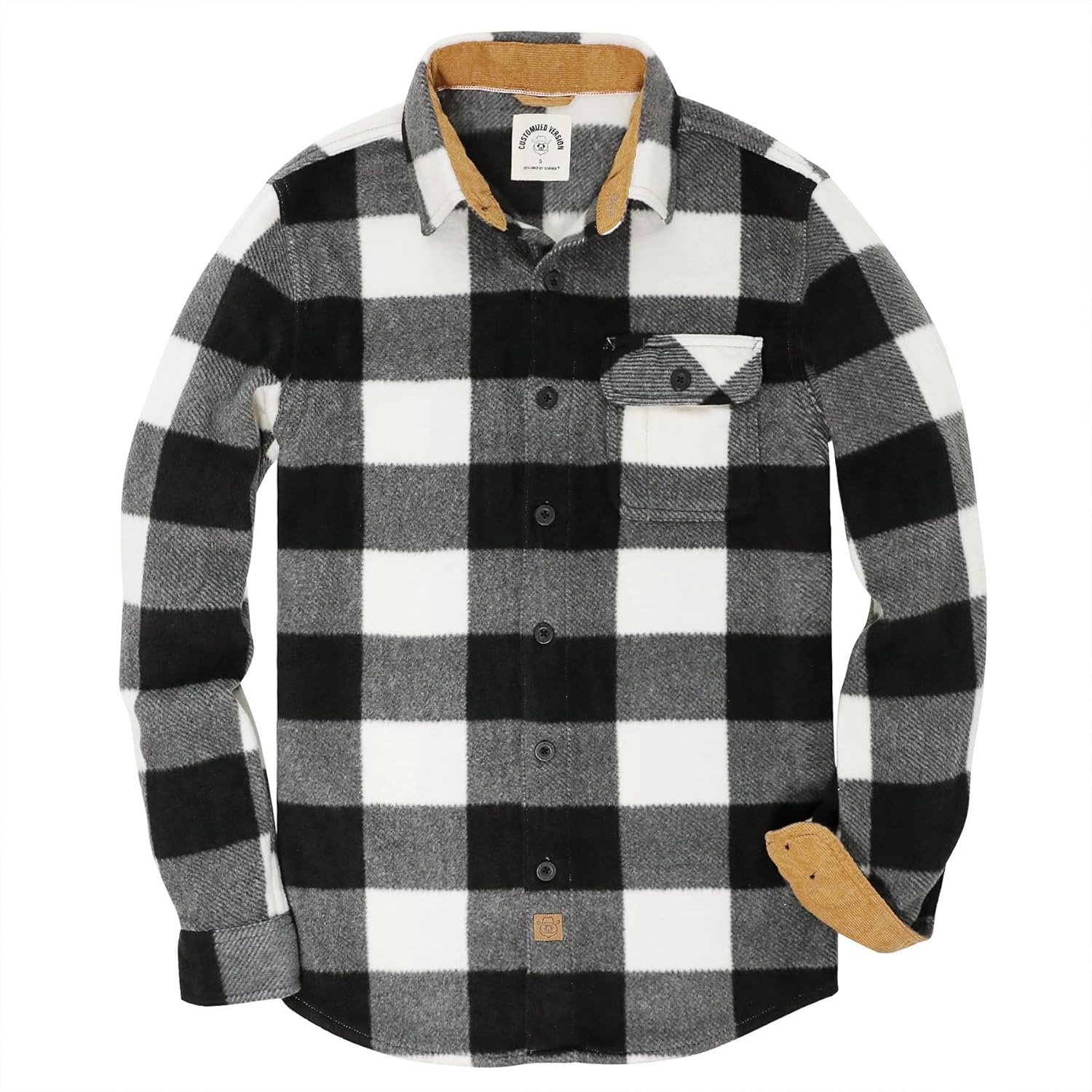 Dubinik Mens Flannel Shirts Long Sleeve Casual Button Down Style