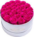 27 Roses in Luxury Suede Box - Preserved Flowers Gift for Mom