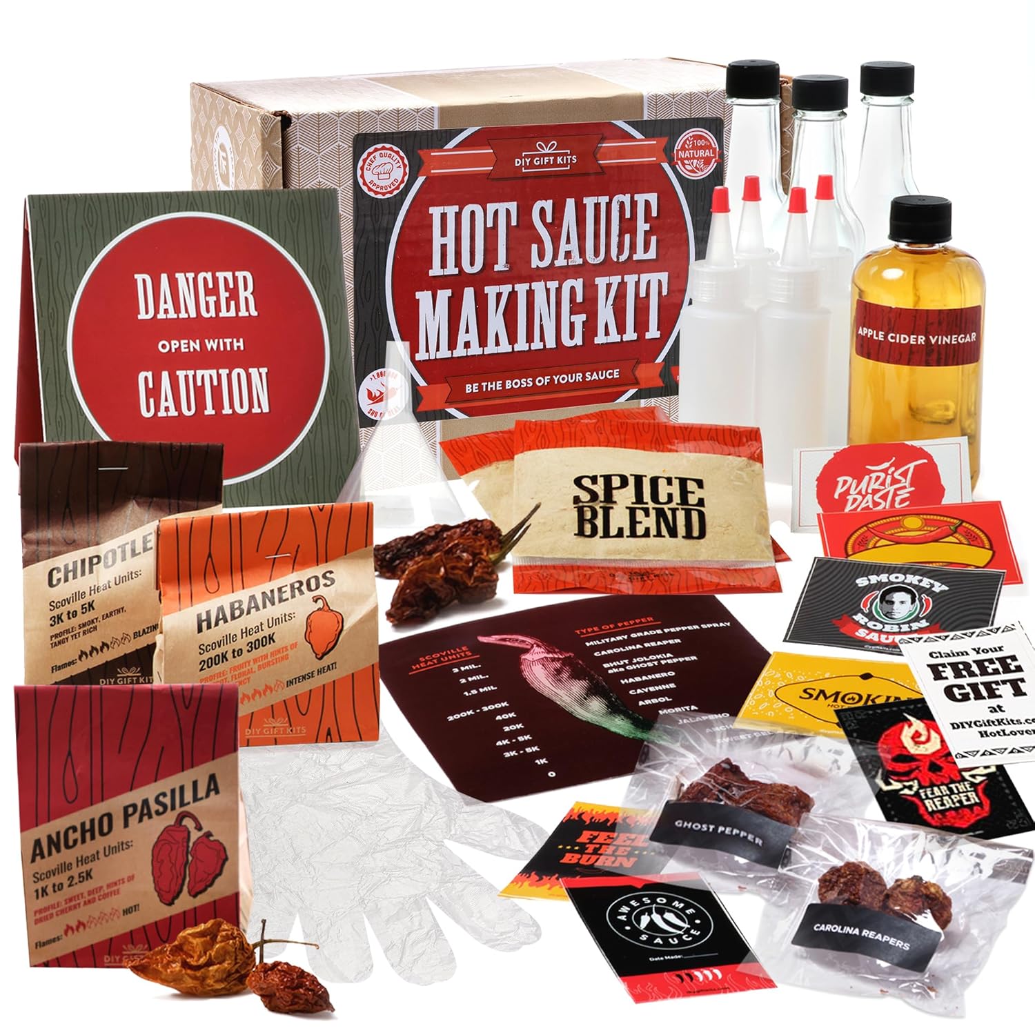 DIY Hot Sauce Making Kit - Unique Cooking Gifts for Men