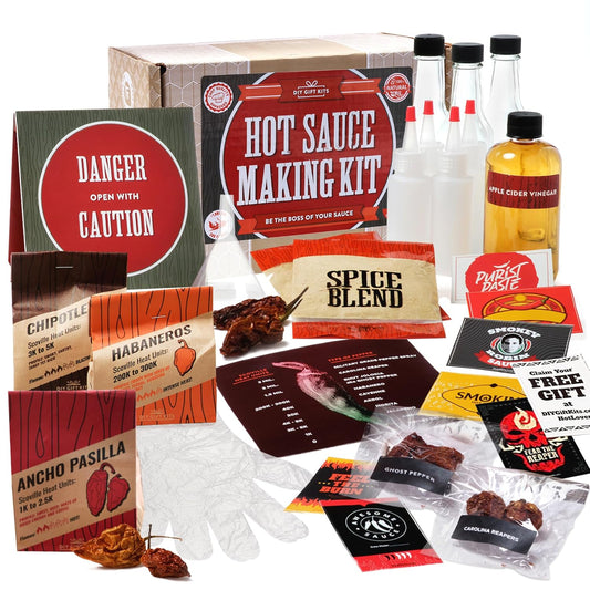 DIY Hot Sauce Making Kit - Unique Cooking Gifts for Men