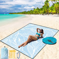 Beach Blanket 79in x 83in Sandproof Nylon Mat for 2-8 Adults