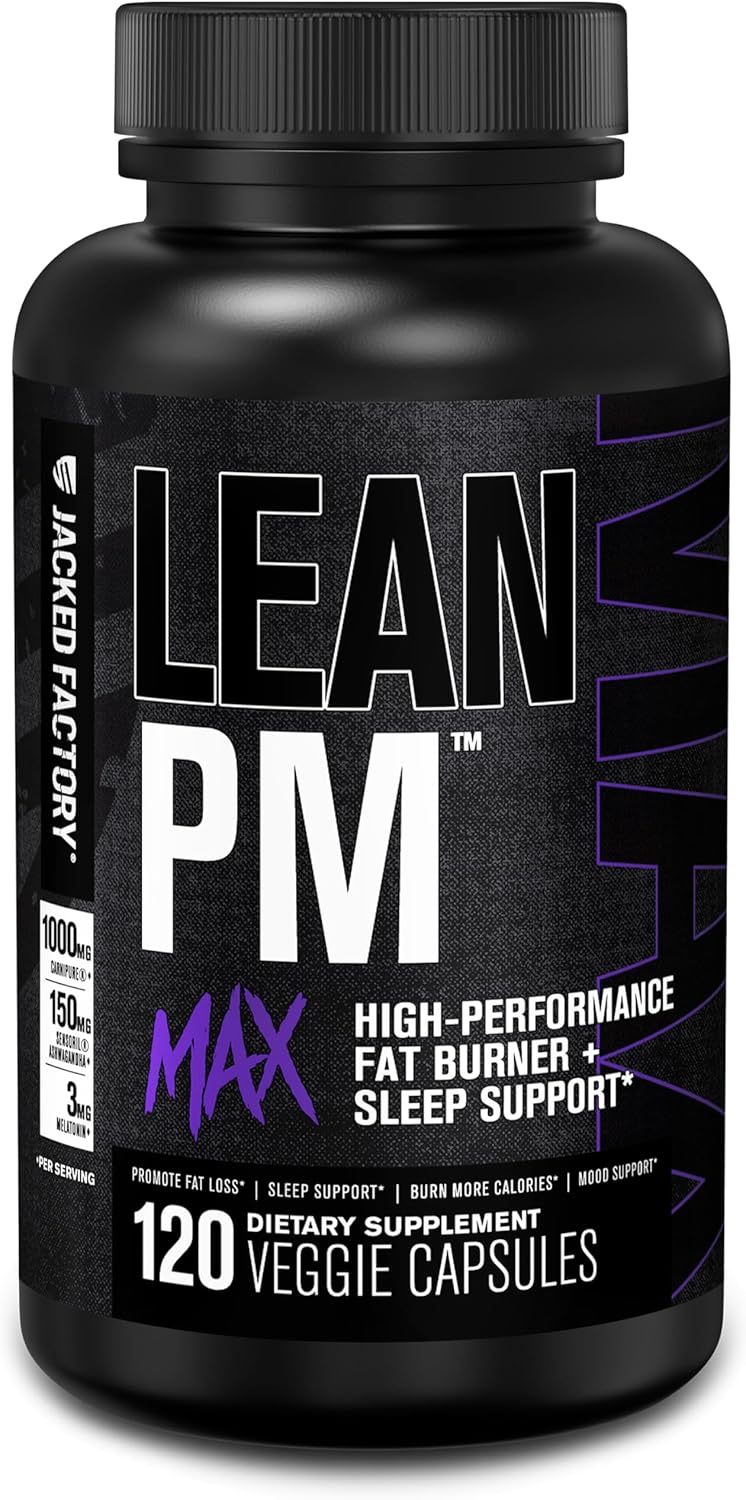 Jacked Factory Lean PM Max - Effective Fat Burner & Sleep Aid