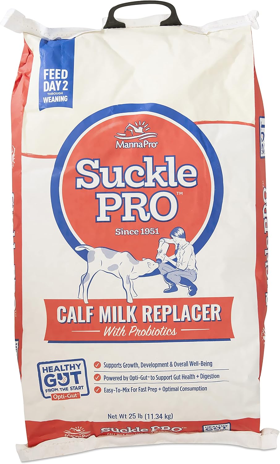 Manna Pro Suckle Pro Calf Milk Replacer with Probiotics 25 lb