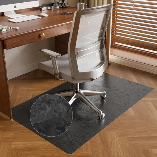 30 x 48 Office Mat for Hardwood Floor with 3D Feather Design