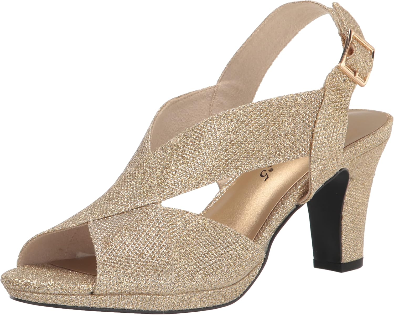 Easy Street womens Christy: Stylish Peep Toe Dress Heels