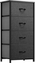 Fabric Dresser with 4 Drawers - Compact Storage Tower for Bedroom