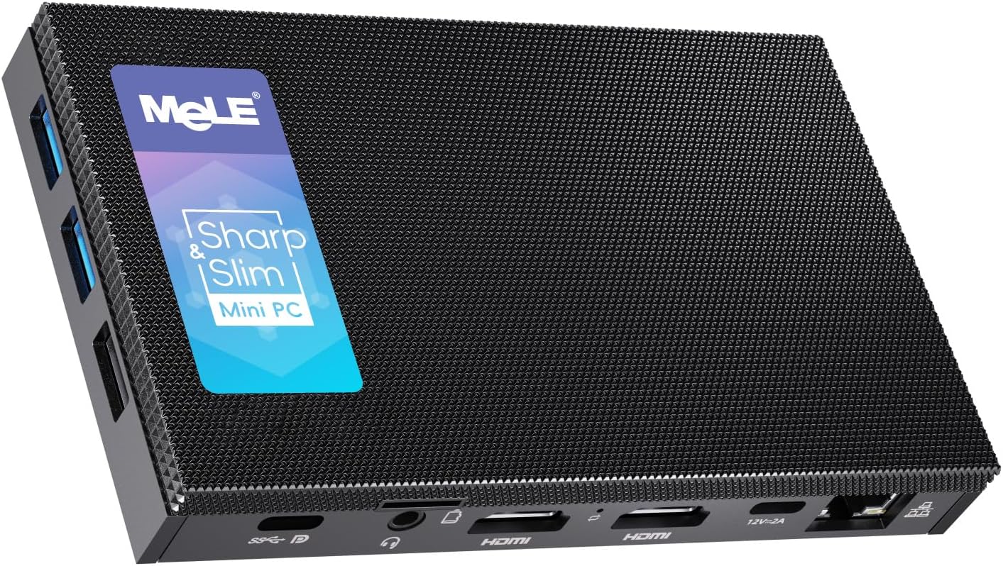 MeLE Quieter4C N150 Fanless Mini PC with 4K Triple Display
