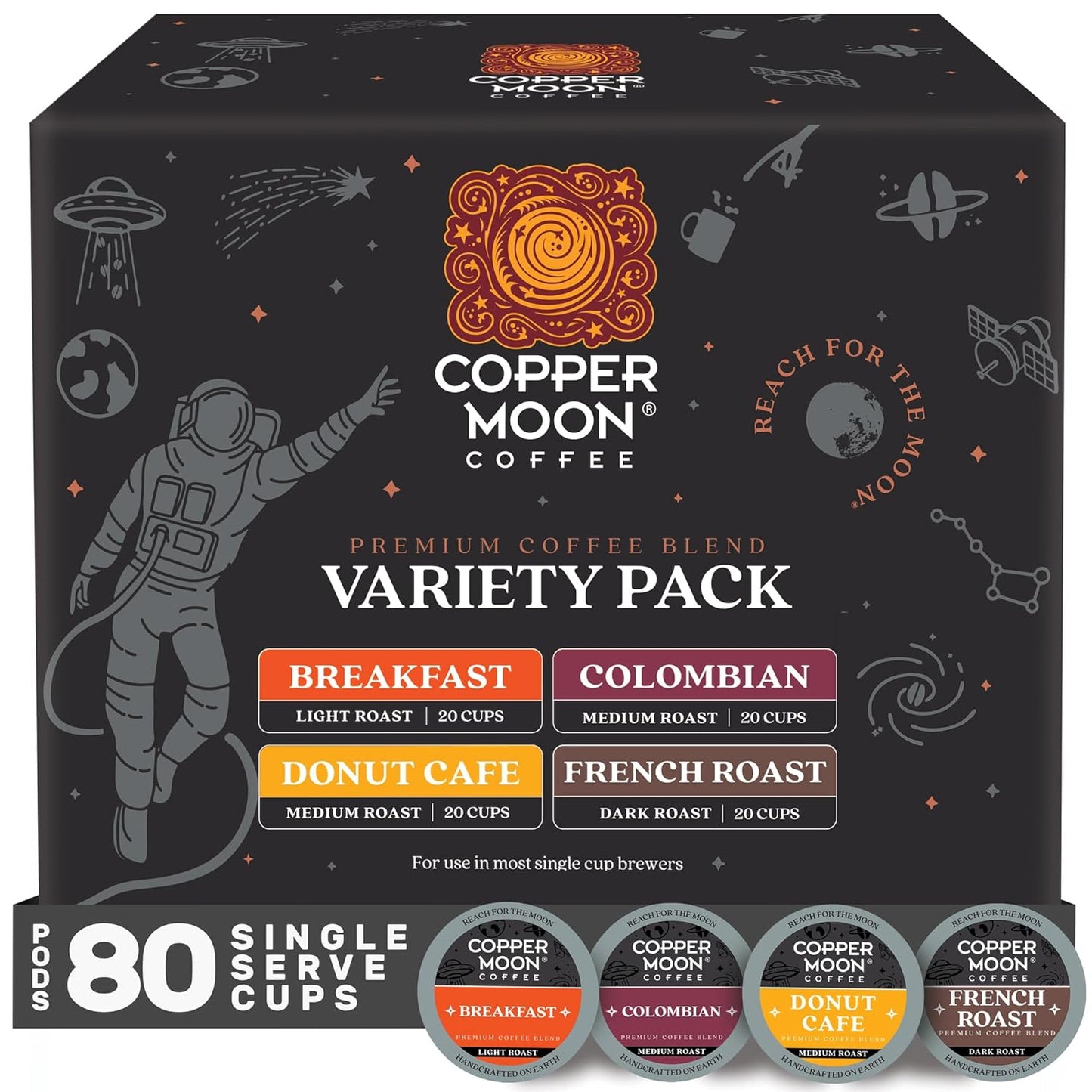 Copper Moon 80 Ct Variety Pack Pods