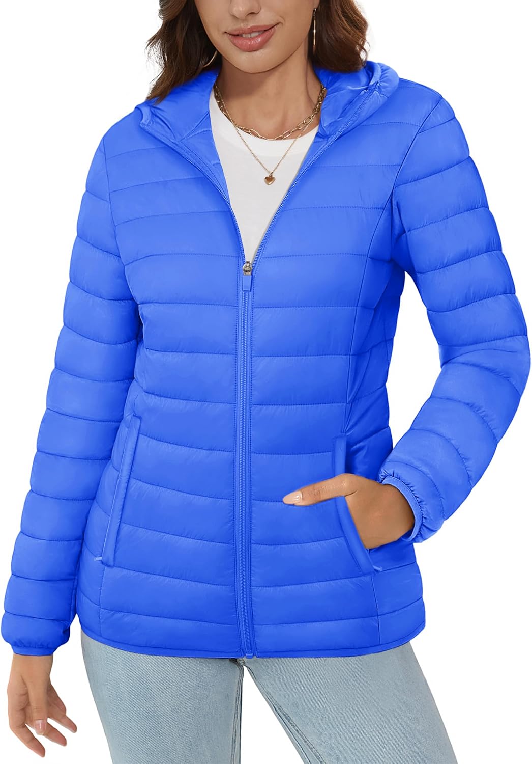 Lightweight Quilted Puffer Jacket for Women - Warm & Stylish