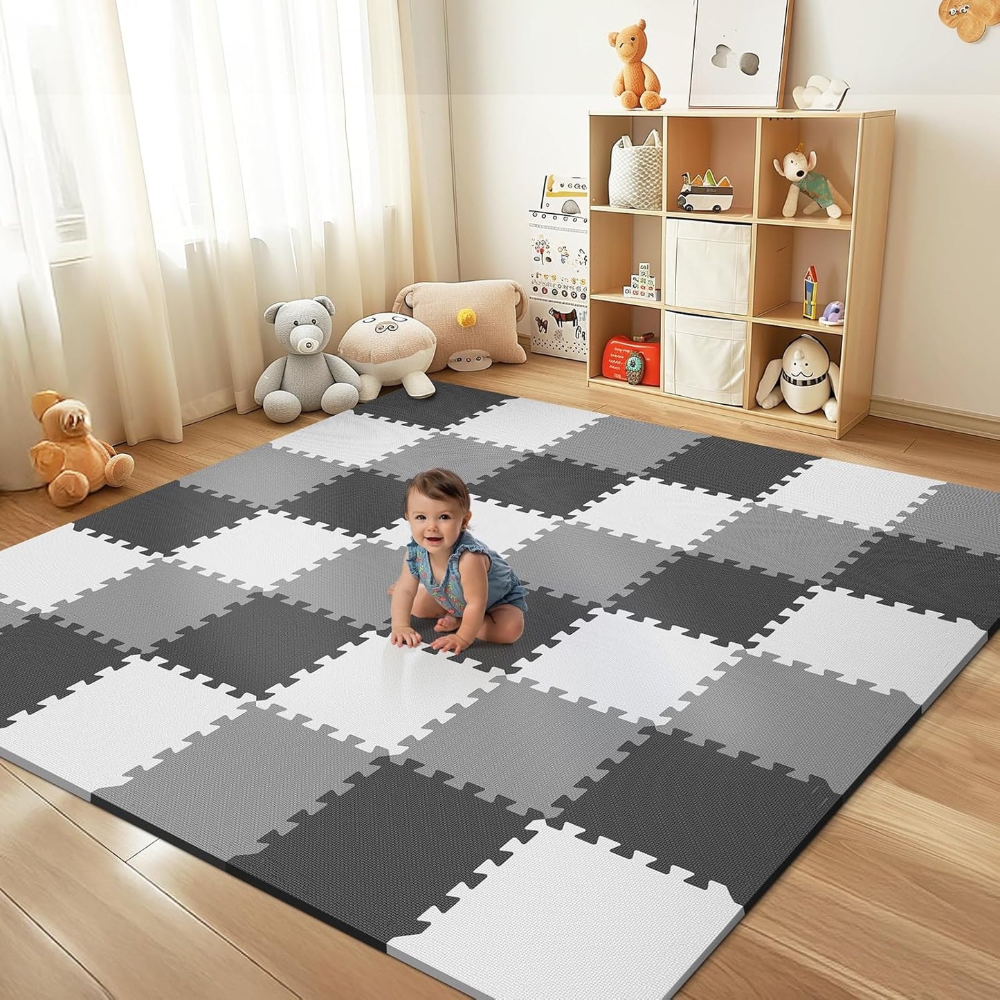36Pcs Baby Play Mat for Floor - Safe Foam Tiles for Kids
