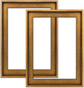 Floating Frame for 14x18 Canvas Paintings - 2 Pack Gold floater frame