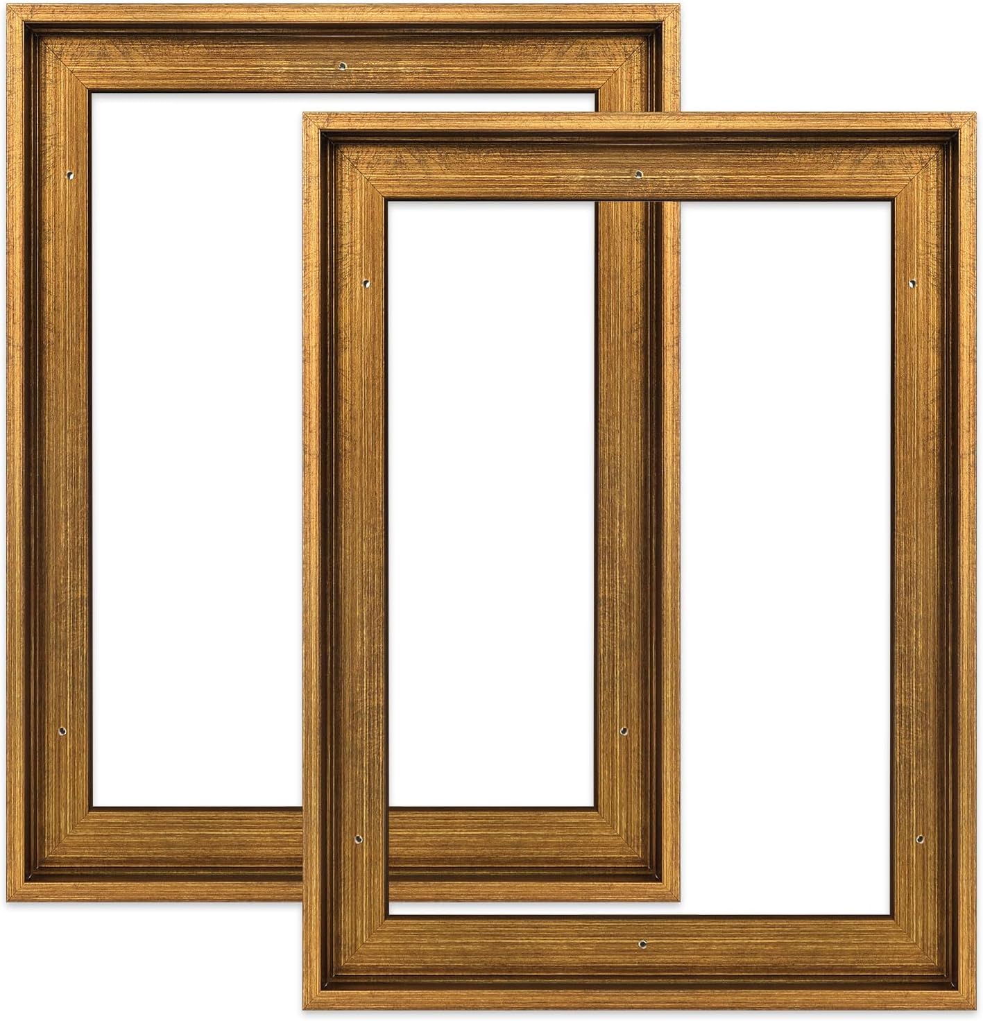 Floating Frame for 14x18 Canvas Paintings, 2 Pack in Gold