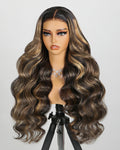 Balayage Wear and Go Glueless Wig 6x5 HD Closure Highlight Body Wave