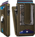 Men's Slim RFID Blocking Airtag Wallet with Money Clip