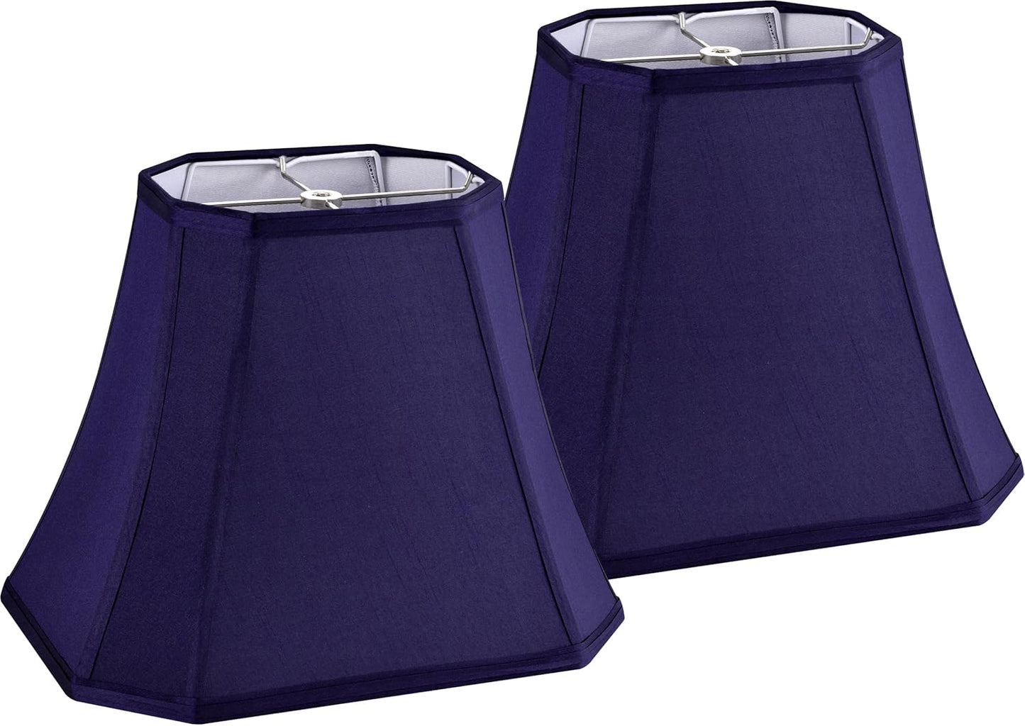 GO&SO Rectangular Blue Lamp Shades for Modern Table Lamps