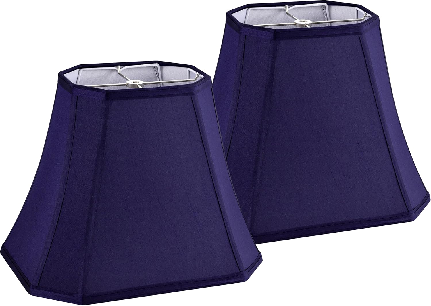 GO&SO Rectangular Blue Lamp Shades for Modern Table Lamps