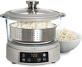 COOK WITH COLOR 3L Glass Low Carb Rice Cooker for Healthy Meals