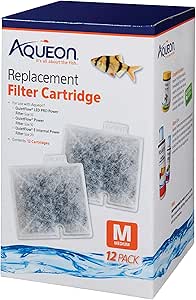 Aqueon Replacement Filter Cartridges Medium - 12 Pack for Clean Water
