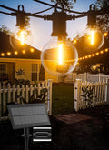 Solar String Lights Outdoor 100FT with USB Port - Warm White