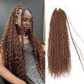 Boho Island Twist Crochet Hair 24in for Women - Pre-looped 8 Packs